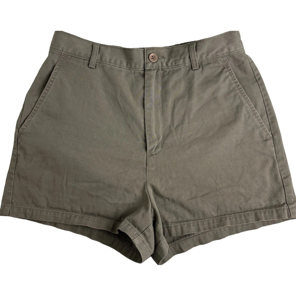 J. Crew Womens Chino Shorts Size 6 2.5" Inseam Gray Green Preppy - Picture 1 of 6